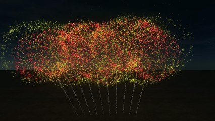 Fireworks Simulation - Granada (A.Lara - Arrgt A.Rieu)