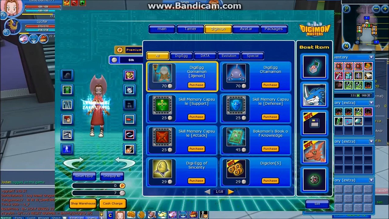 Digimon Masters:Spending 20$