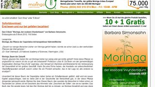 Moringa Oleifera Wunderbaum Das neue Buch/Ebook vom Moringa Garden