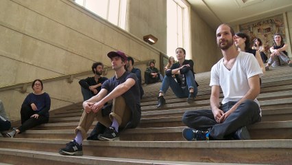 Vue sur les marches : Danièle Desnoyers