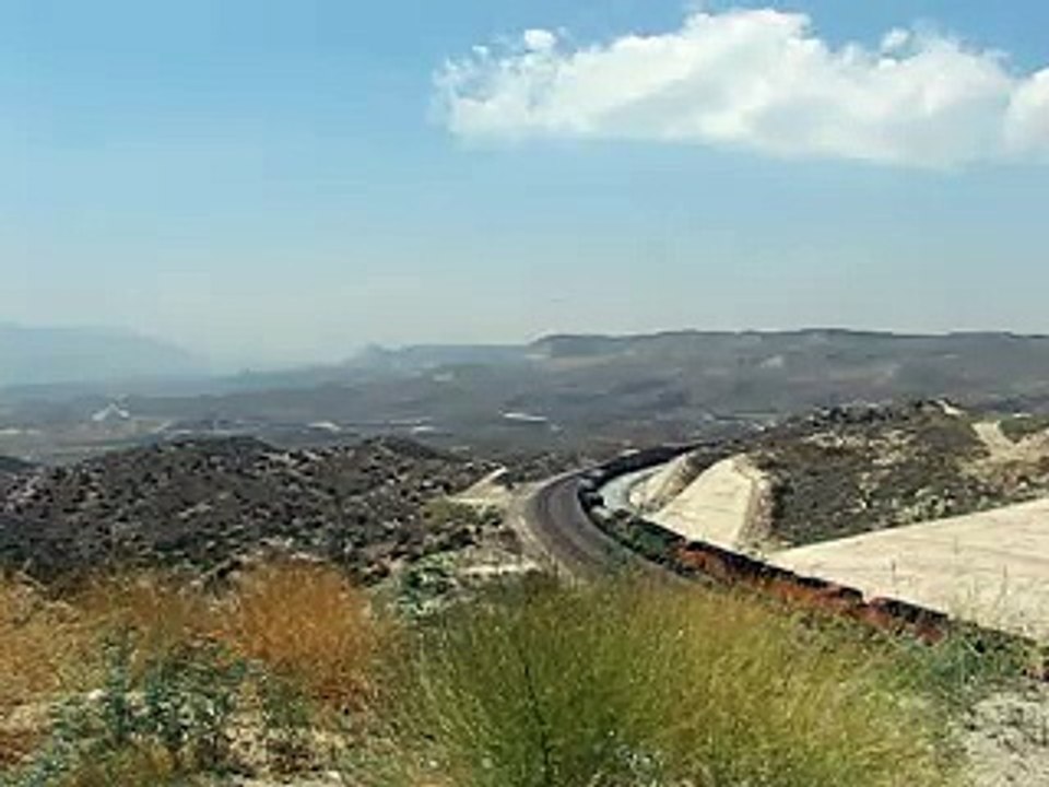 EB BNSF Merchandise Train Cresting the Summit of the Cajon Pass CA