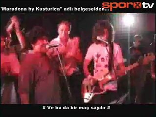 Maradona şarkısını söylüyor! Çok duygusal ve tarihi anlar!..