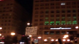 Occupy Chicago takes Liberation Square at Michigan Avenue and Congress