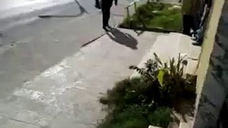 Tripoli : A man films shooting and ends up getting shot himself.