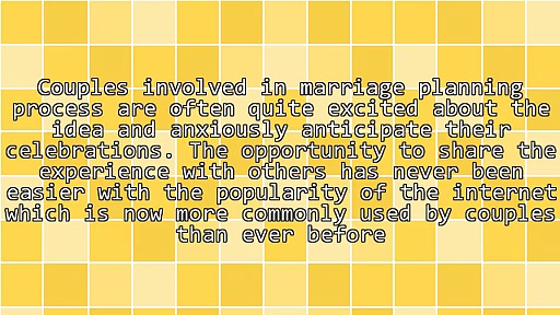 Creation Tips For Personal Wedding Websites