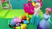 Peppa Pig Runaway George! Shopkins Adventure with Frozen Elsa and Anna Dolls