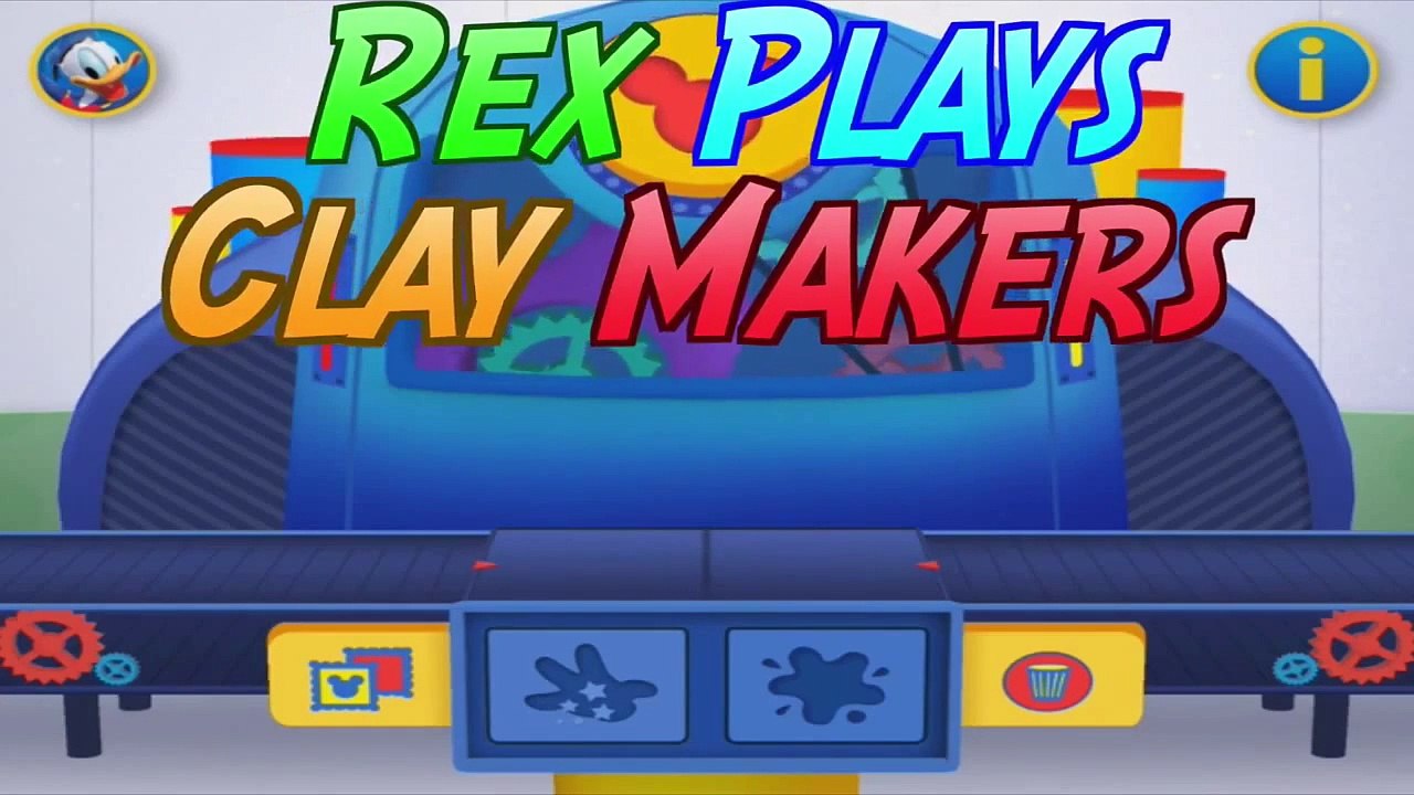 Toy Story Rex Dinosaur and Mr Potato Head Play Disney Mickey Mouse Clay Maker App Game