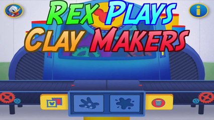 Toy Story Rex Dinosaur and Mr Potato Head Play Disney Mickey Mouse Clay Maker App Game
