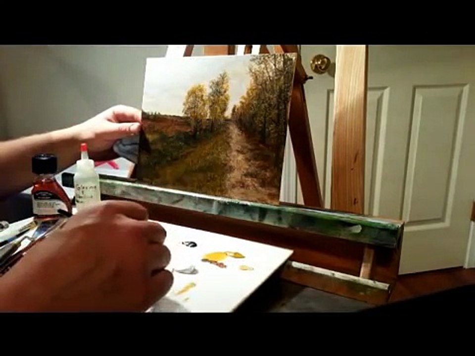 Oil Painting in the Hudson River School Style