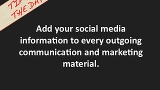 Social Media Marketing Tip: Ongoing Promotion