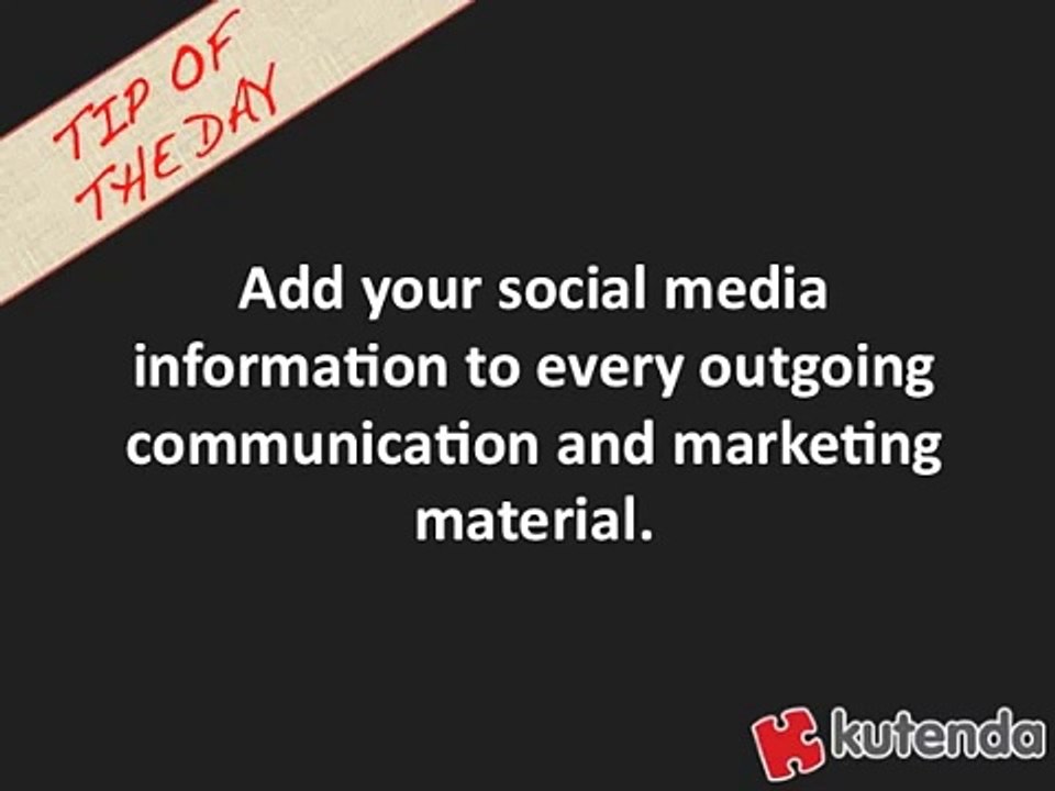 Social Media Marketing Tip: Ongoing Promotion