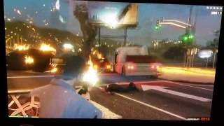 PS4 GTA 5  Explosive Bullets and Invincibility CRAZY POLICE SHOOTOUT!!