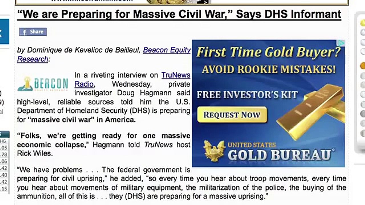 CIVIL WAR in America? 'This Stuff is Really Terrifying' - Stephen Lendman: Part 1