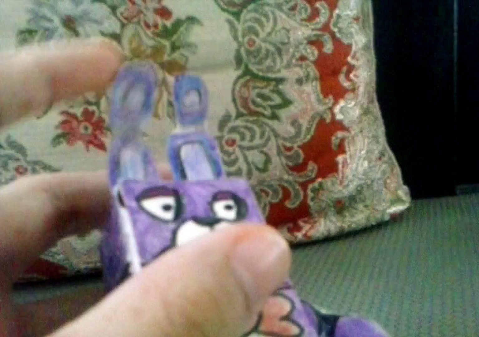 Papercraft Bonnie and plush bonnie