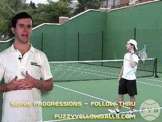 Tennis Serve Progressions Step 6 Follow Through