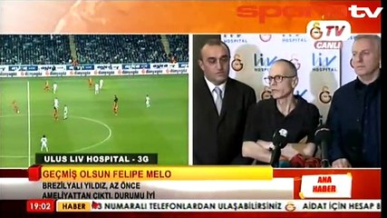 Felipe Melo'nun doktorundan ilk açıklama!...
