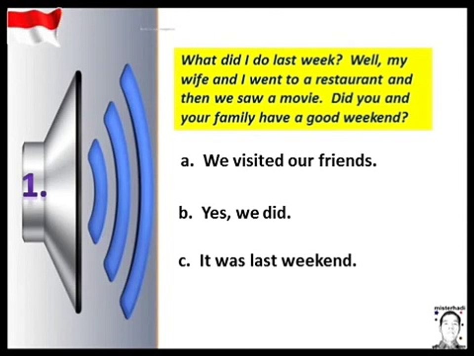 LISTENING PRACTICE, TEST YOUR RESPONSE