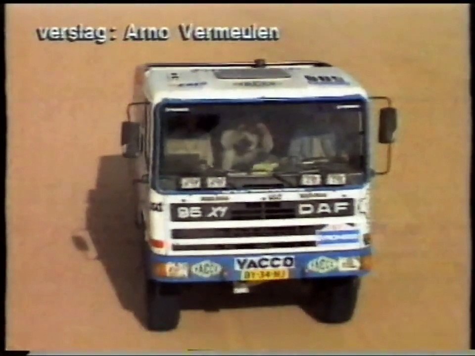 Dakar 1988 Daf X2 Turbotwin Crash