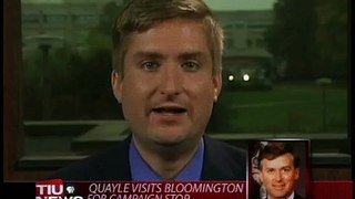 Dan Quayle visits Bloomington