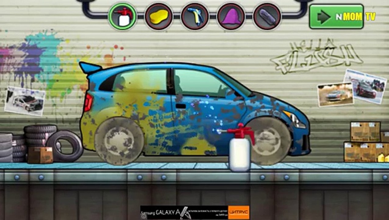 Blue Car for kids | Cartoon about blue car | Coche azul para los niños | Car pour les enfants