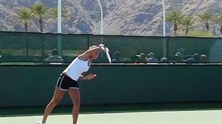 Tennis Serve Ivanovich- Basic Serve Technique_topspin lesson slice flat lesson first second swing