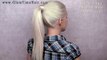 Braided ponytail hairstyle - cute everyday french braid for long hair Spring 2013 trend