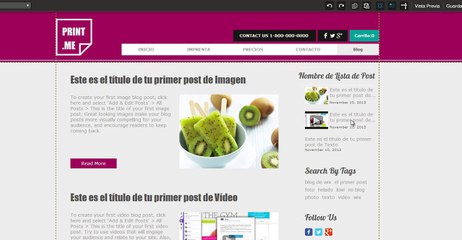 El Blog Wix - Lista de Posts