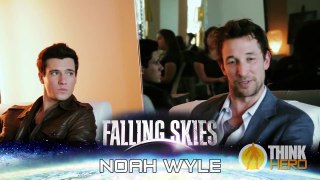 Falling Skies Press Junket With Noah Wyle and Moon Bloodgood