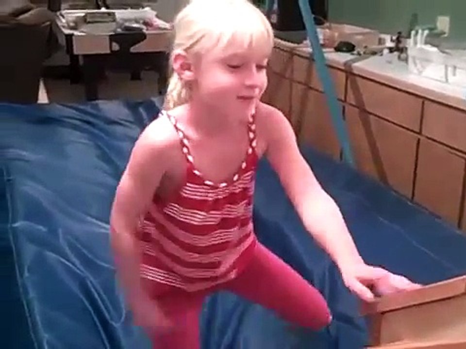 EMMA TRYING TO FIGURE OUT BACK HANDSPRING +  ROUND OFF