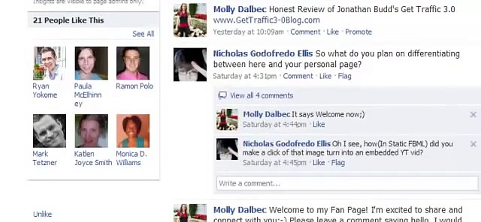 "Get Traffic 3.0" How to Create a Facebook Fanpage