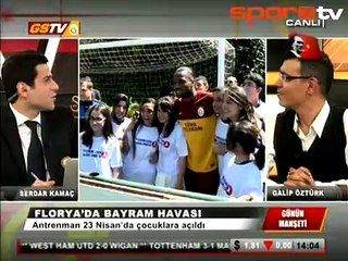 Çocuk taraftarlardan Drogba'ya yoğun ilgi