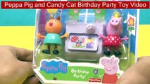 Peppa Pig and Candy Cat Birthday Party Toy Video