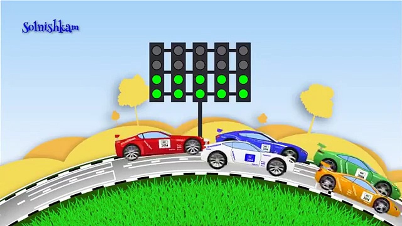 Racing Cars Auto racing machine Developing cartoon