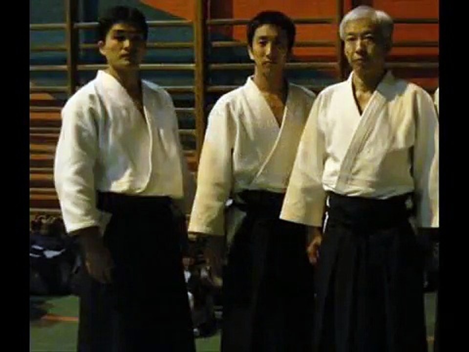 Aikido Jesus Noriega Training with Waka Sensei Mitsuteru Ueshiba.