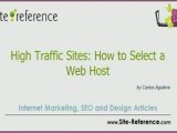 High Traffic Sites: How to Select a Web