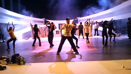 performing at Vanitha Film Awards 2012 rehersal with sreesanth