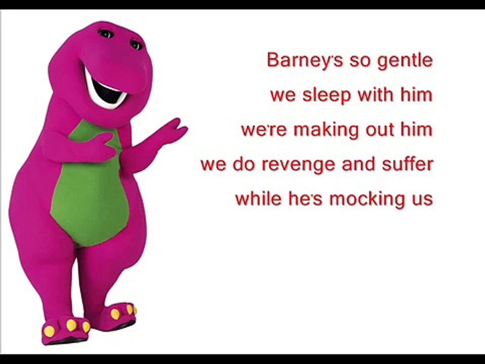 Re: EVIL BARNEY BACKWARDS SONG Non-scary pictures