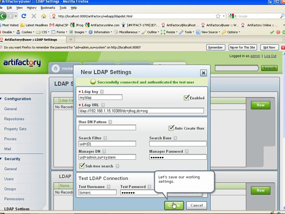 Artifactory 3.X - Artifactory's LDAP Group Addon