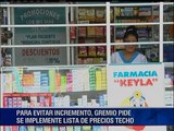 Alza de precios en productos farmacéuticos