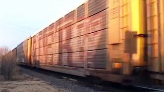 Auto train with CSX engines: BNSF Topeka sub 11-16-11