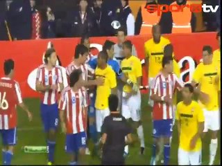 Brezilya Paraguay maçına bu olay damgasını vurdu!