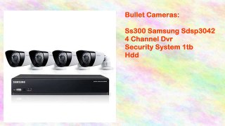 Ss300 Samsung Sdsp3042 4 Channel Dvr Security System 1tb Hdd