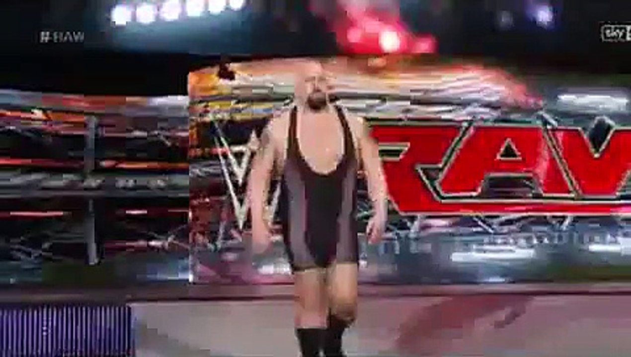 WWE RAW 7-9-2015 Big Show Attack Miz But Miz Leave Ring Big Show in Angry Punch Ceasro- MUST SEE!!!!!!!!!!!