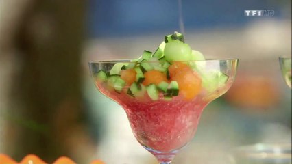 GRANITÉ DE PASTÈQUE ET BOULES DE MELON (RECETTE FRAICHEUR !)