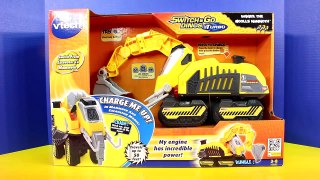 Vtech Switch and Go Dinos Digger the Whooly Mammoth attacks other Switch & Go Dinos