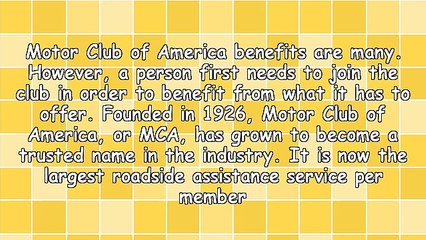 Motor Club Of America Benefits That You Should Know About