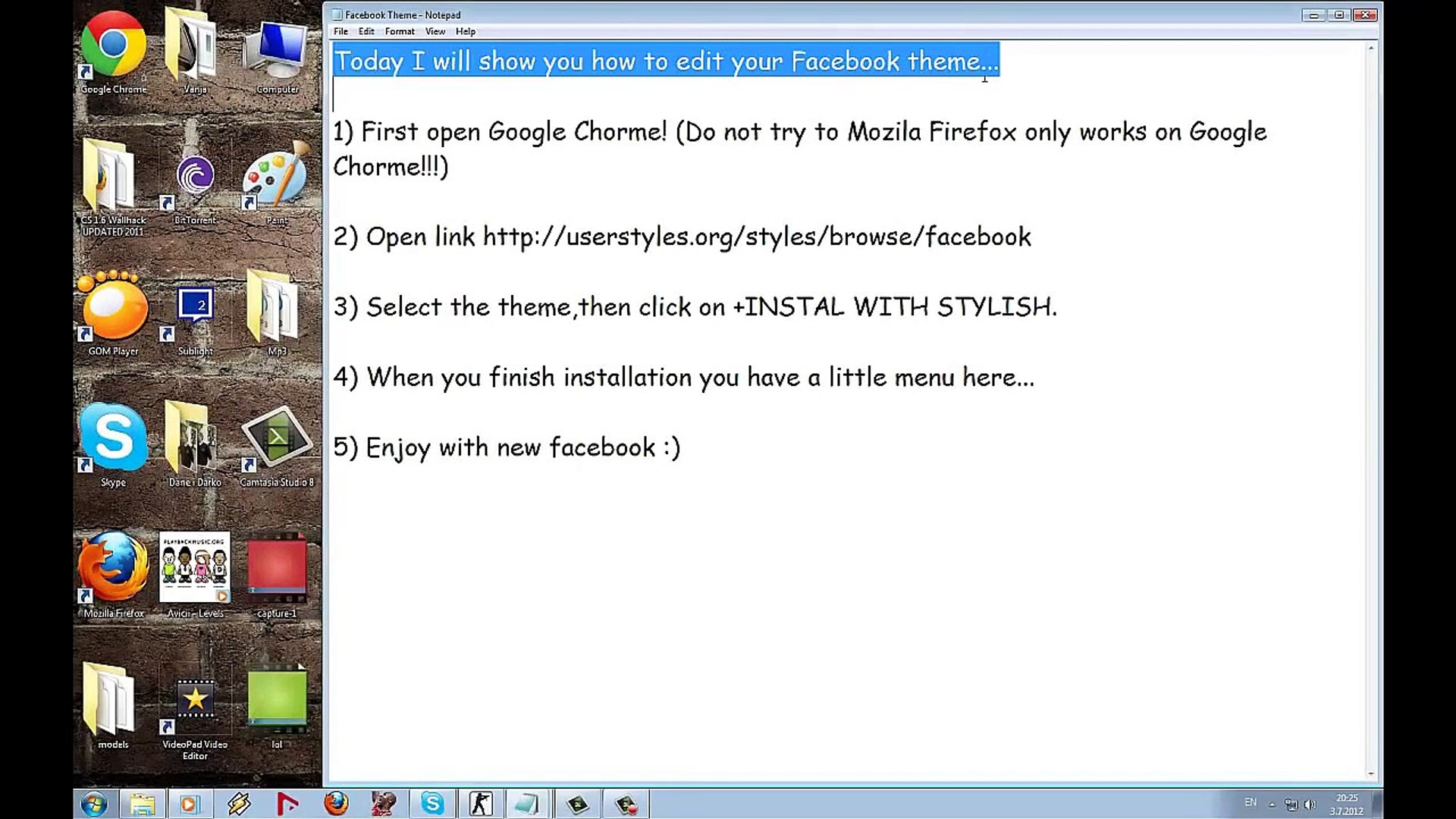How To Change Your Facebook Style