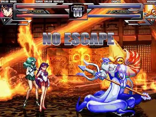 Sailor Mars, Sailor Neptune Vs Chunli, Hydron MUGEN