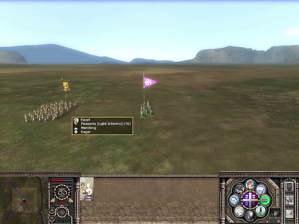 medieval2 Total War: Byzantine Empire:Greek Firethrowers vs Egypyt:Peasants