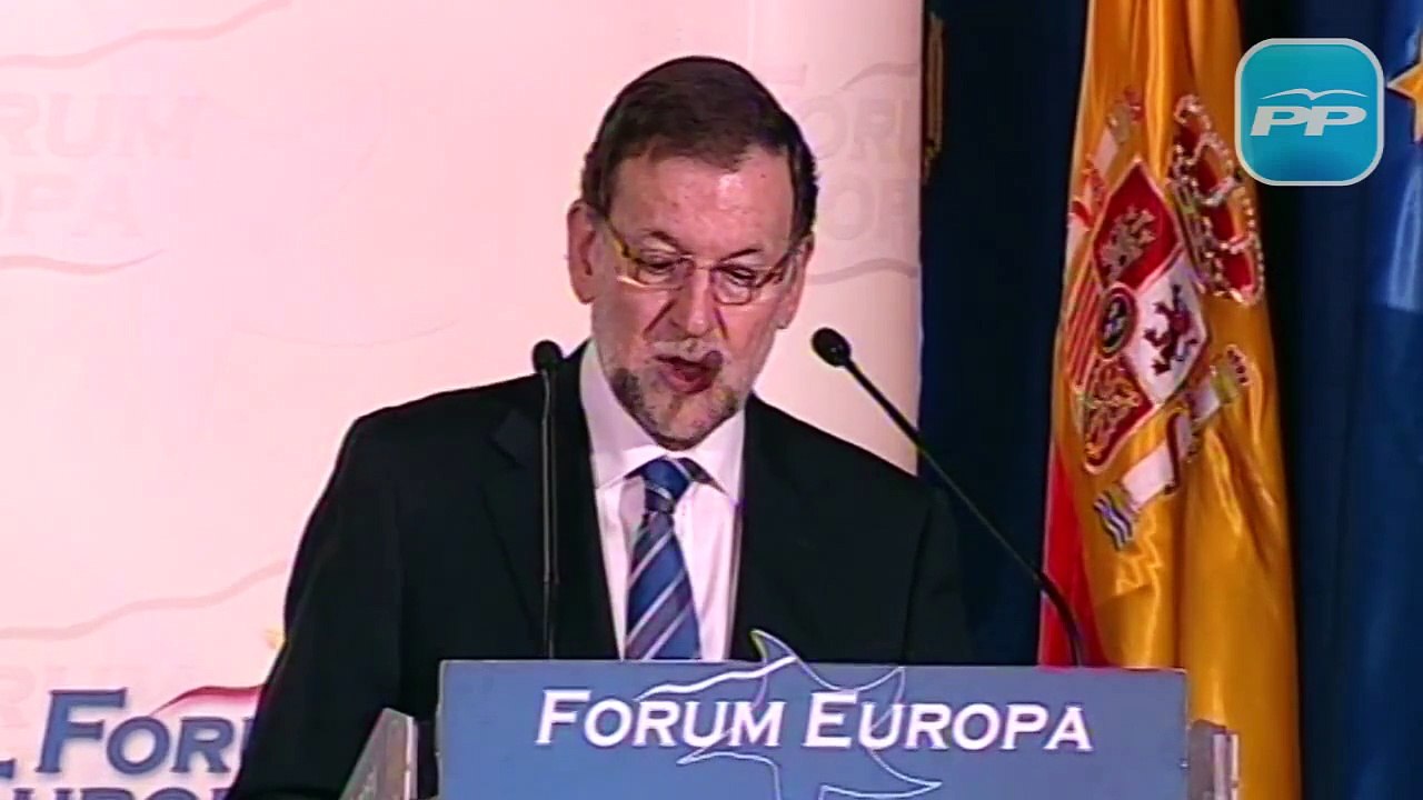 Rajoy: "El Parlamento Europeo necesita fuerzas europeístas fuertes"